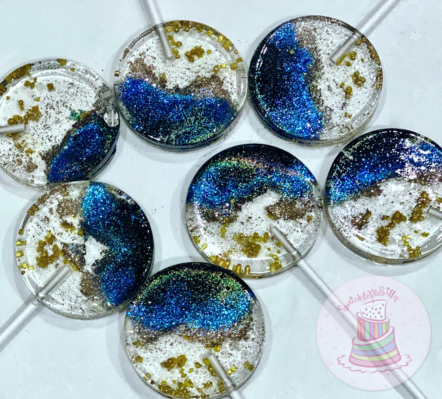 Midnight Glitter Lollipops - Sprinkle Me Silly photo