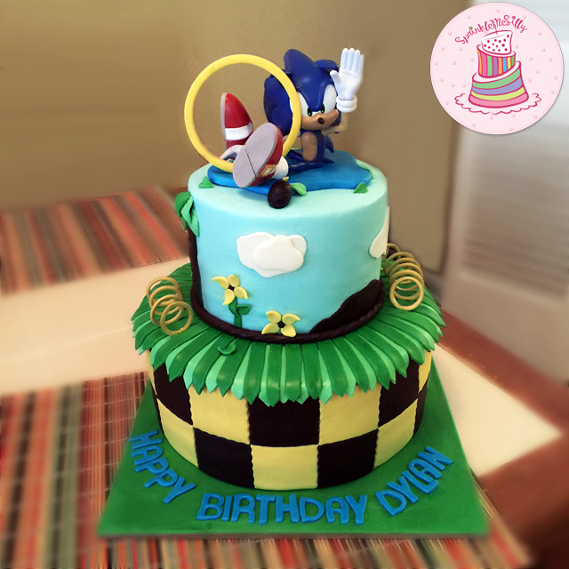 Sonic the Hedgehog Cake - Sprinkle Me Silly photo