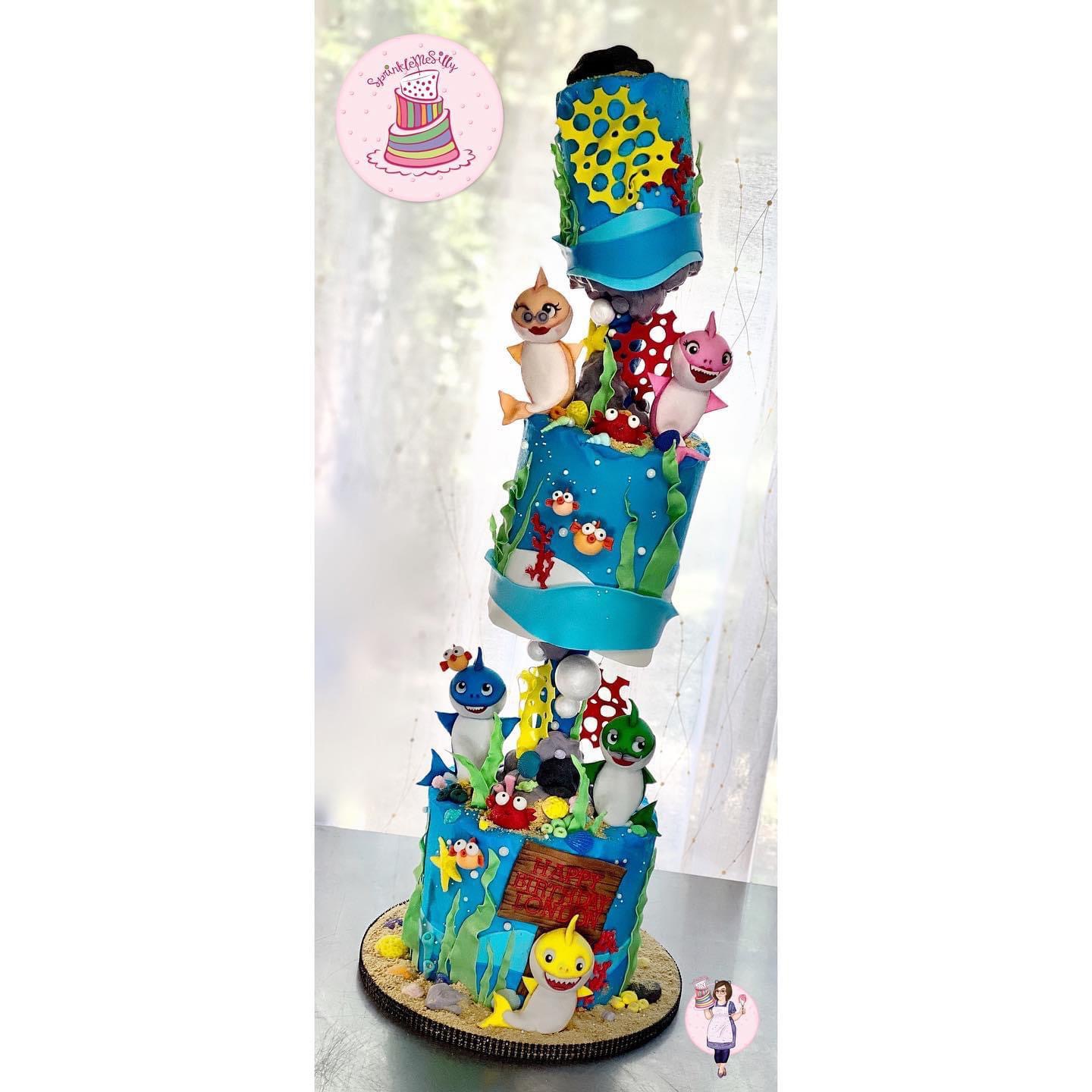 Baby Shark Cake - Sprinkle Me Silly photo