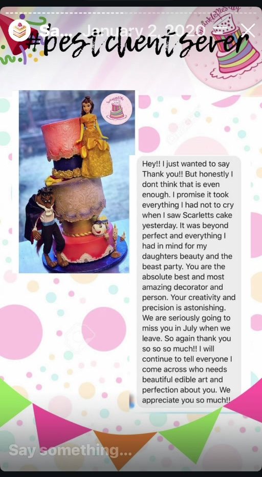 Original customer review screenshot 11 from Sprinkle Me Silly's Say What story highlight