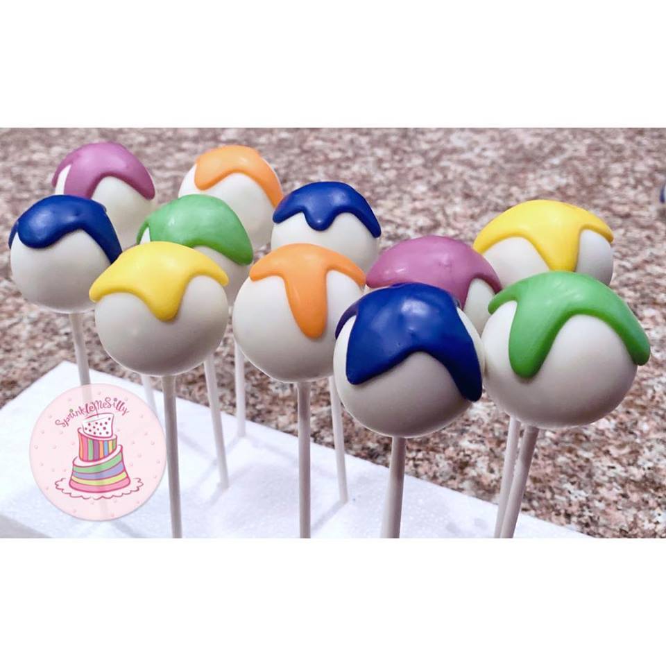 Paint Party Cake Pops - Sprinkle Me Silly photo