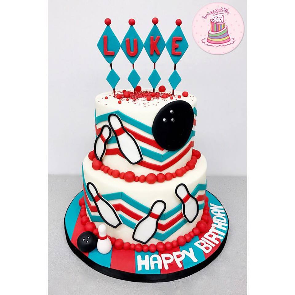 Bowling Cake - Sprinkle Me Silly photo