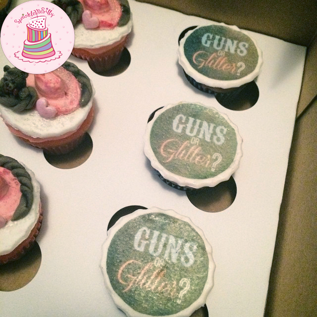 Guns or Glitter Cupcakes - Sprinkle Me Silly photo