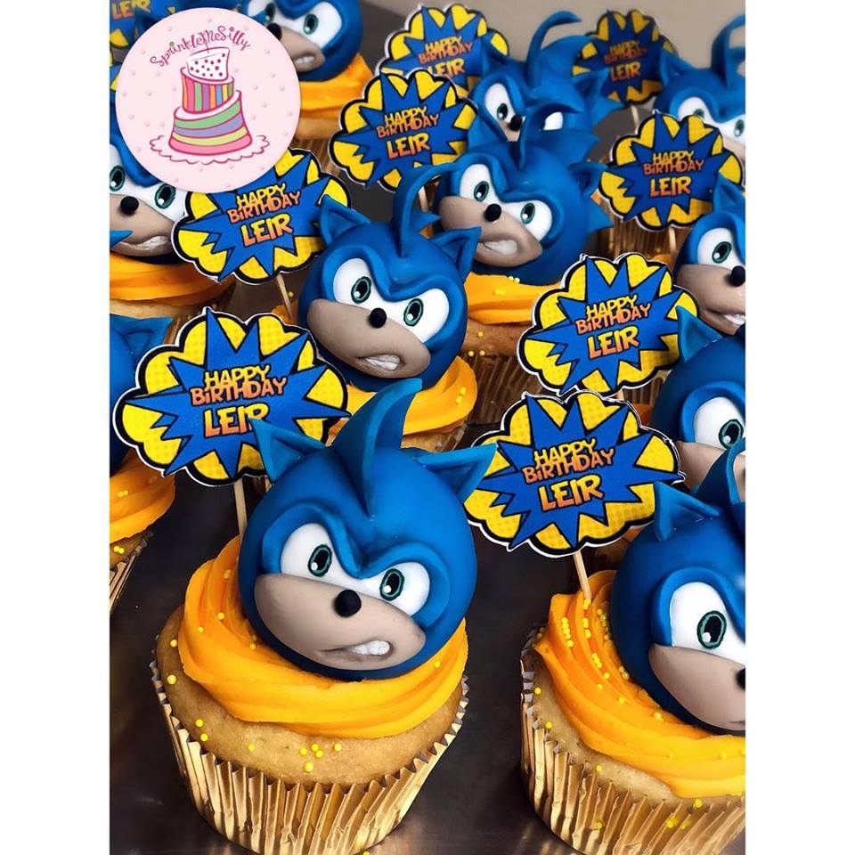 Sonic the Hedgehog Cupcakes - Sprinkle Me Silly photo