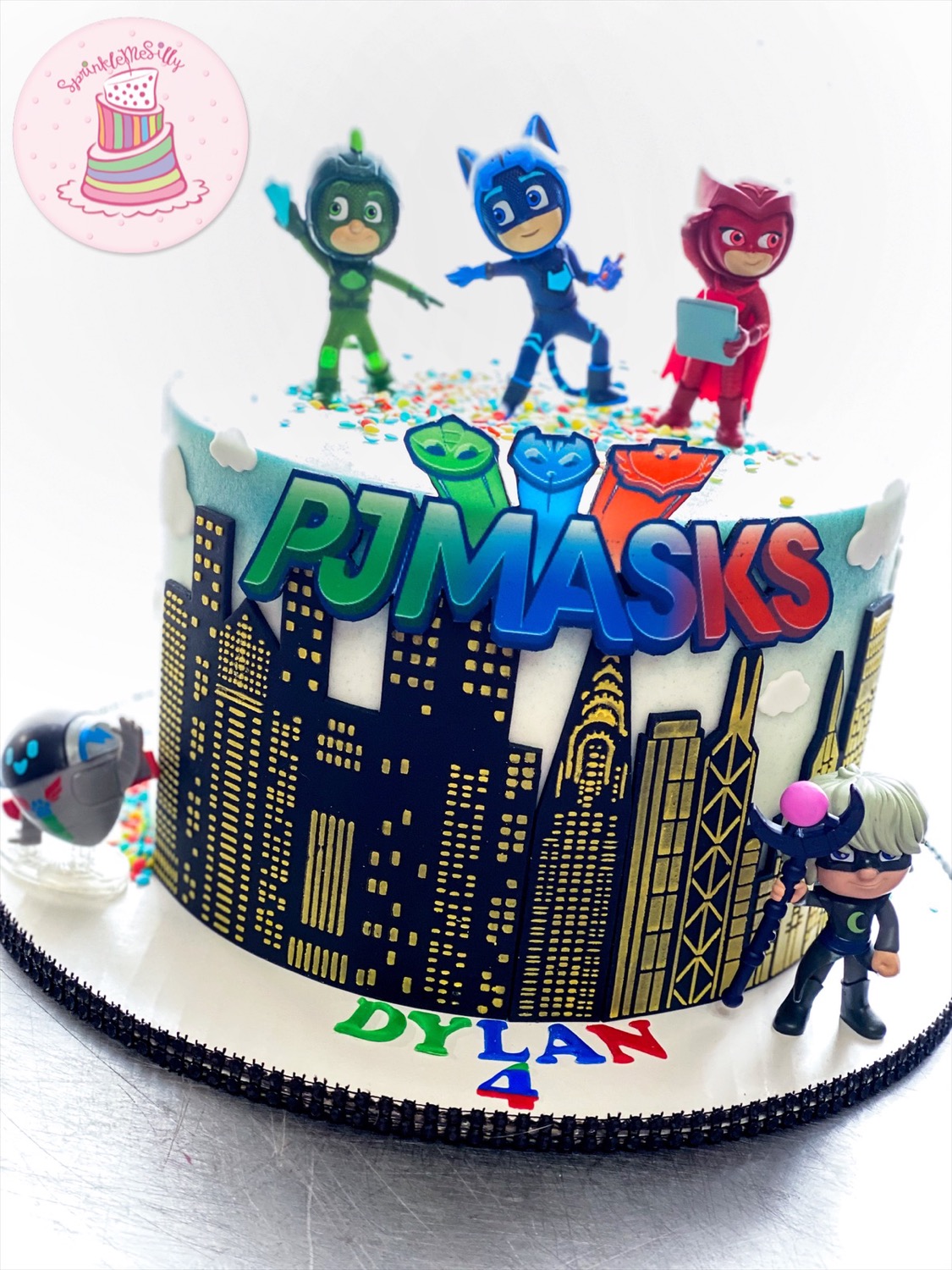 PJ Mask Cake - Sprinkle Me Silly photo