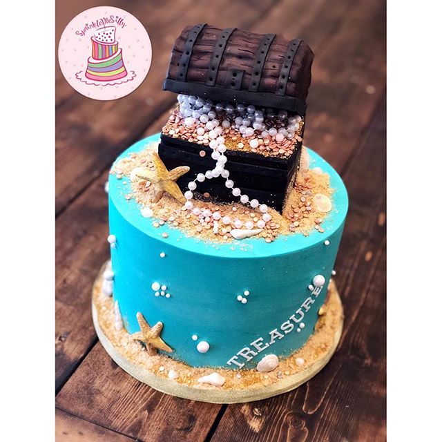 Treasure Chest Cake - Sprinkle Me Silly photo