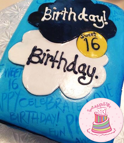 The Fault in Our Stars Book Cake - Sprinkle Me Silly photo
