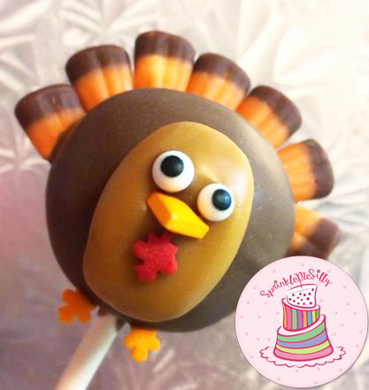 Turkey Cake Pops - Sprinkle Me Silly photo