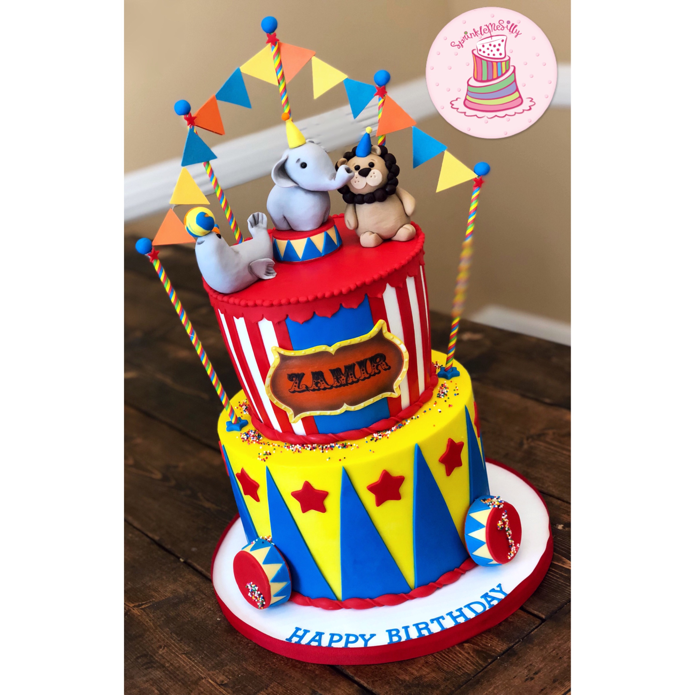 Party Cake Design from the Archive - Sprinkle Me Silly original photo