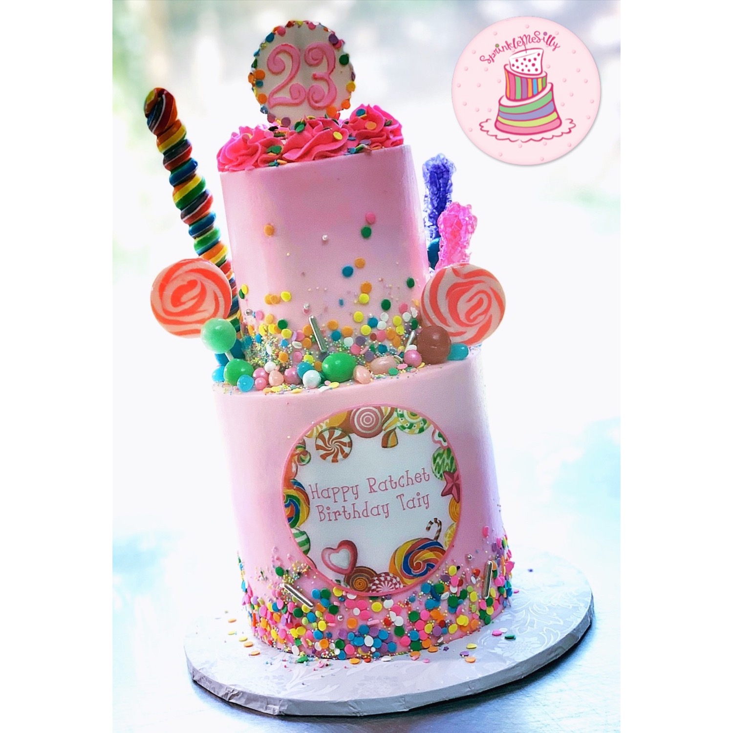 Party Cake Design from the Archive - Sprinkle Me Silly original photo