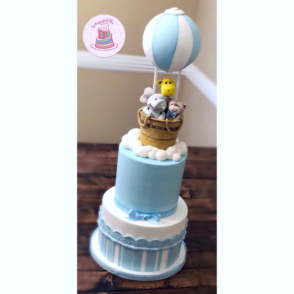 Hot Air Balloon Cake - Sprinkle Me Silly photo