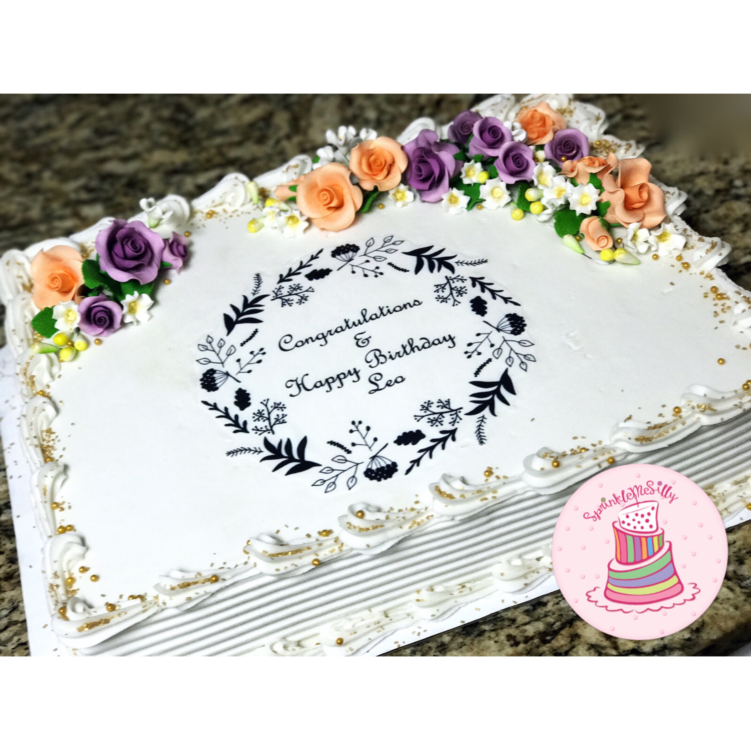 Party Cake Design from the Archive - Sprinkle Me Silly original photo