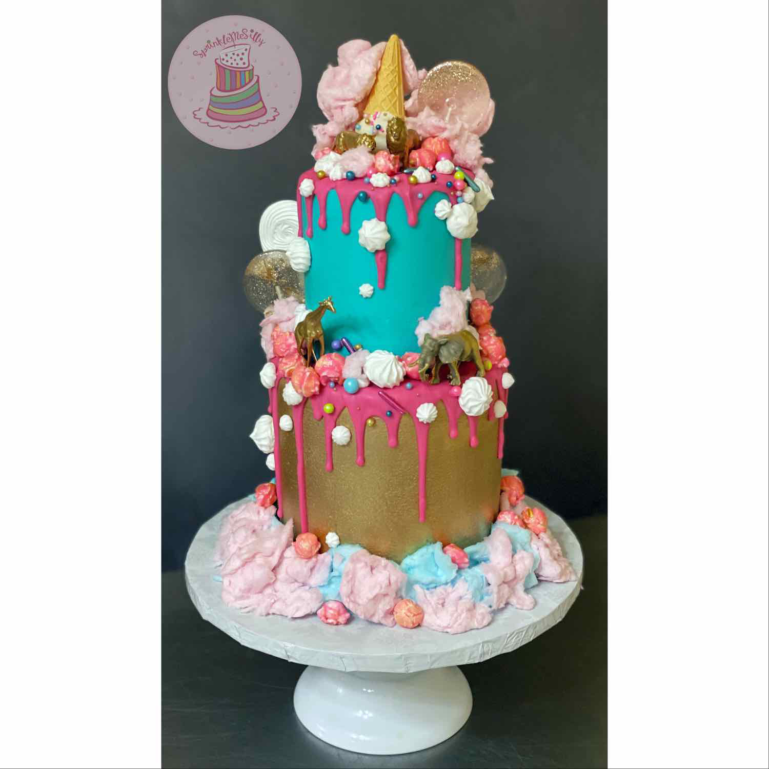 Carnival Themed Birthday Cake - Sprinkle Me Silly photo