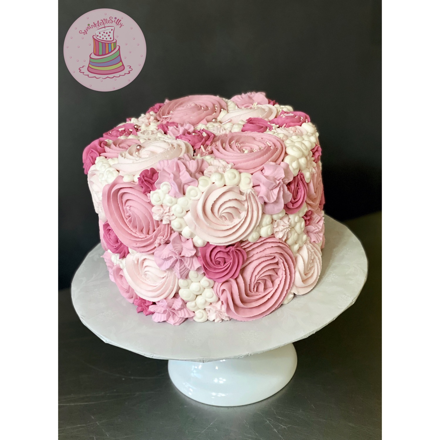 Classic Rosette Mixed Cake - Sprinkle Me Silly photo