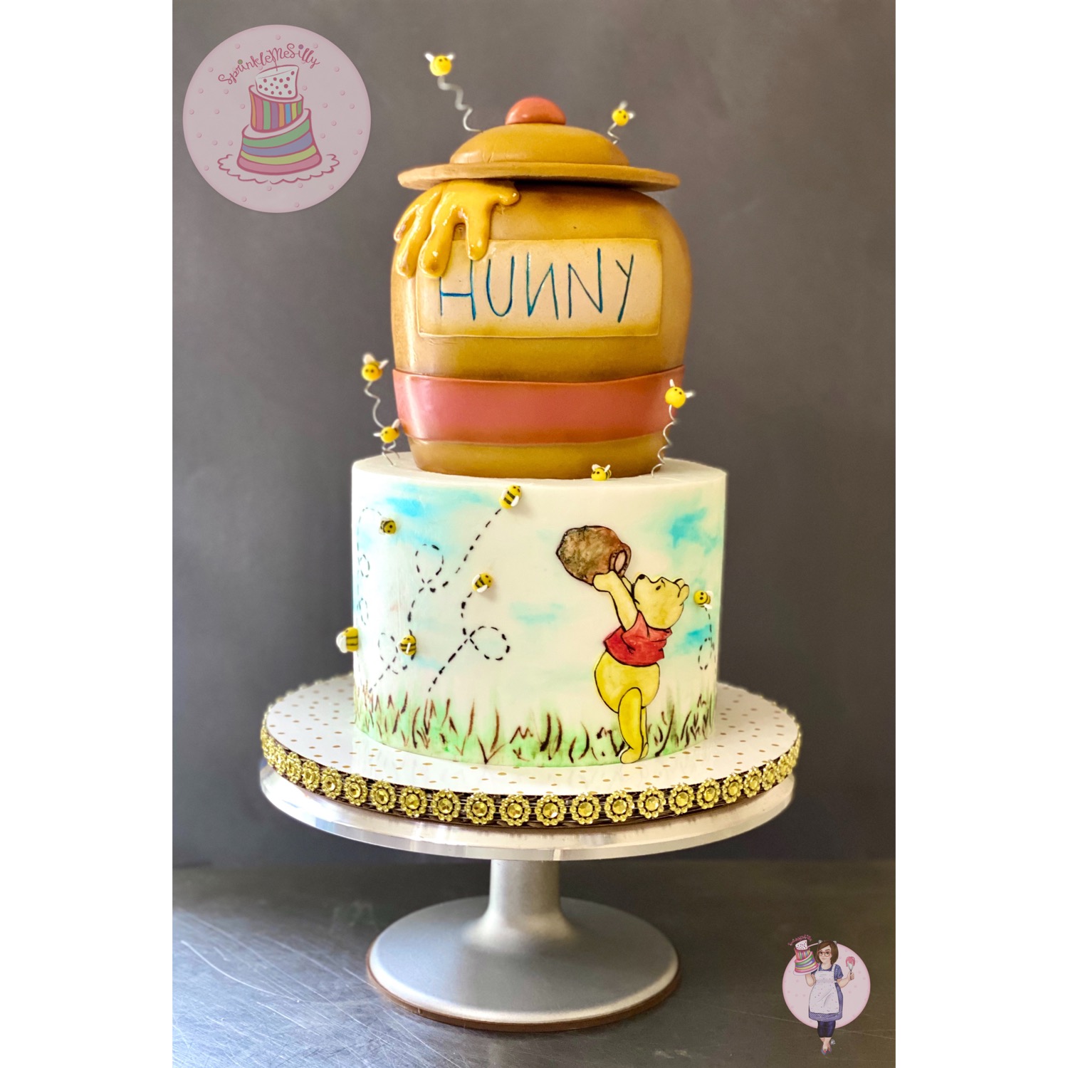 Winnie the Pooh Cake - Sprinkle Me Silly photo