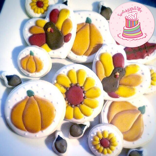 Thanksgiving Sugar Cookies 2 - Sprinkle Me Silly photo