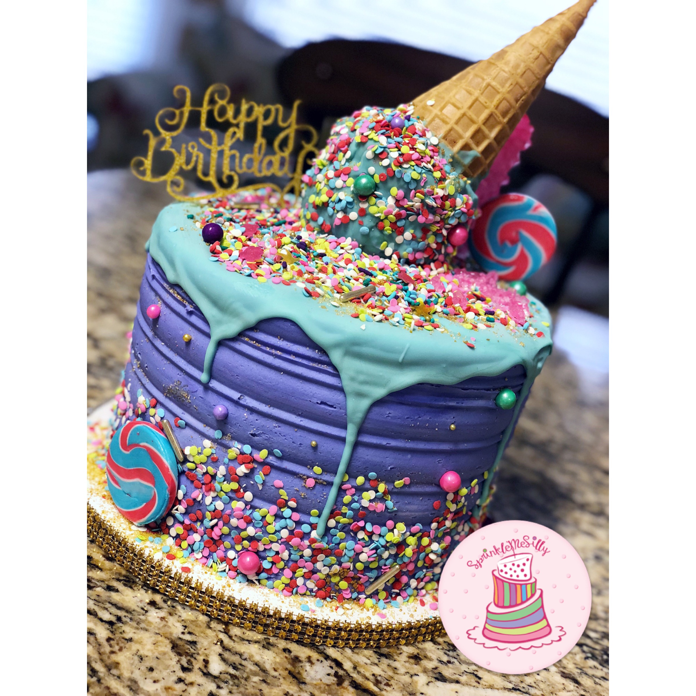 Party Cake Design from the Archive - Sprinkle Me Silly original photo