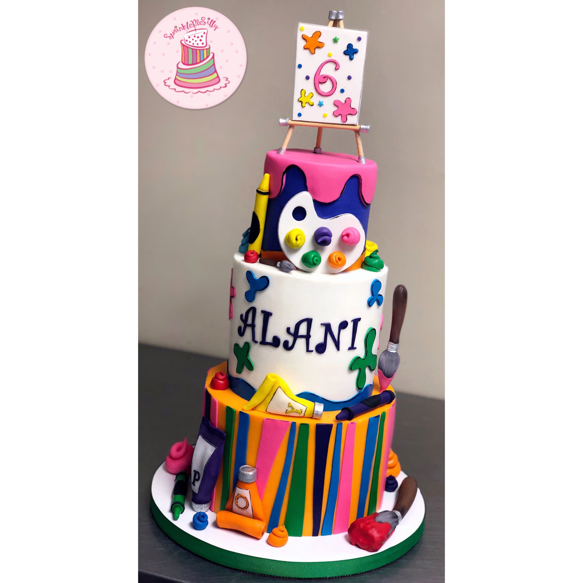 Painter Cake - Sprinkle Me Silly photo