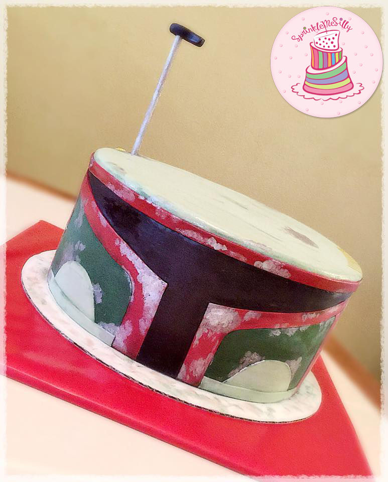 Boba Fett Cake Replicated - Sprinkle Me Silly photo