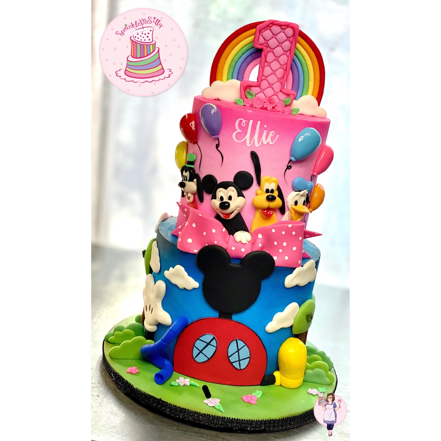 Mickey Mouse Clubhouse Cake - Sprinkle Me Silly photo