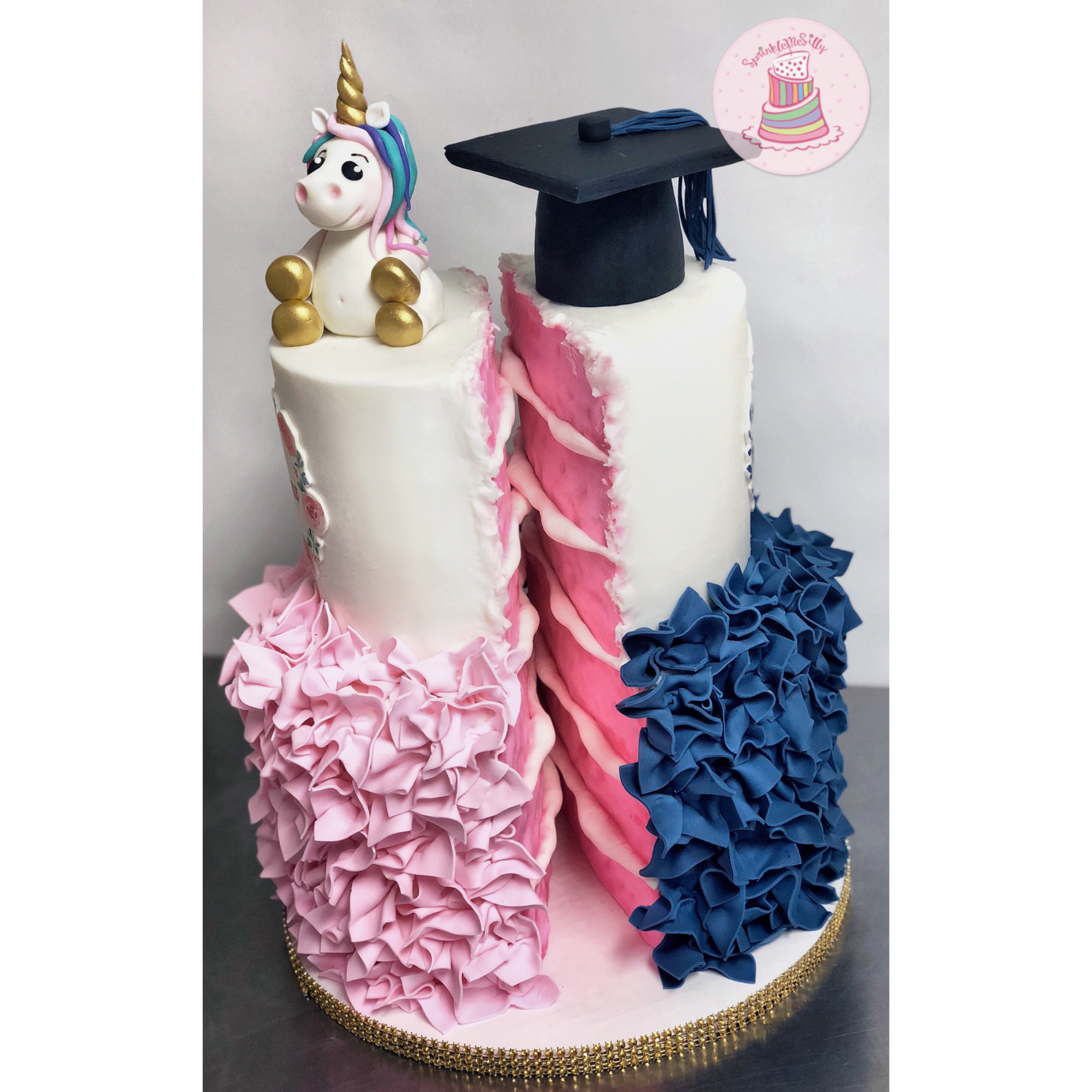 Split Theme Cake - Sprinkle Me Silly photo