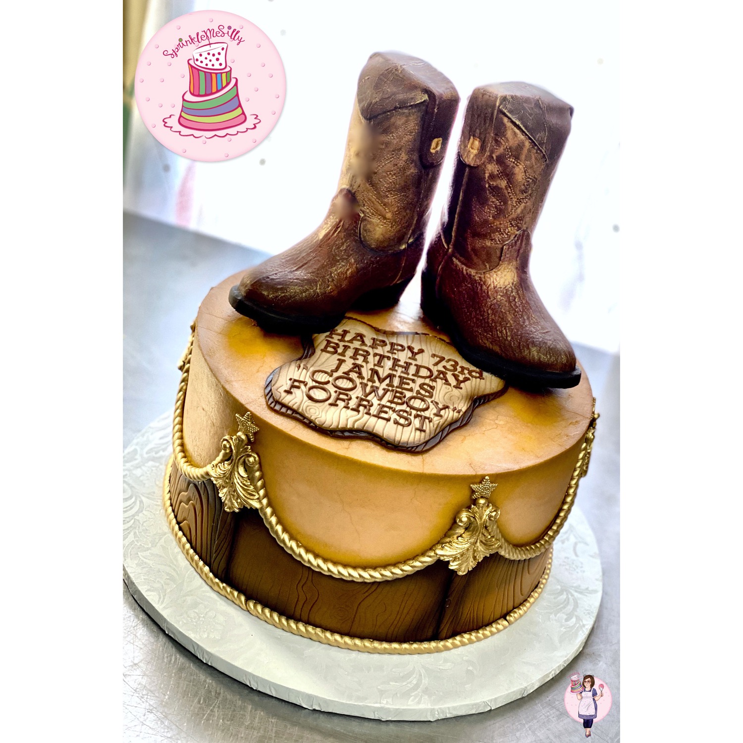 Cowboy Cake - Sprinkle Me Silly photo