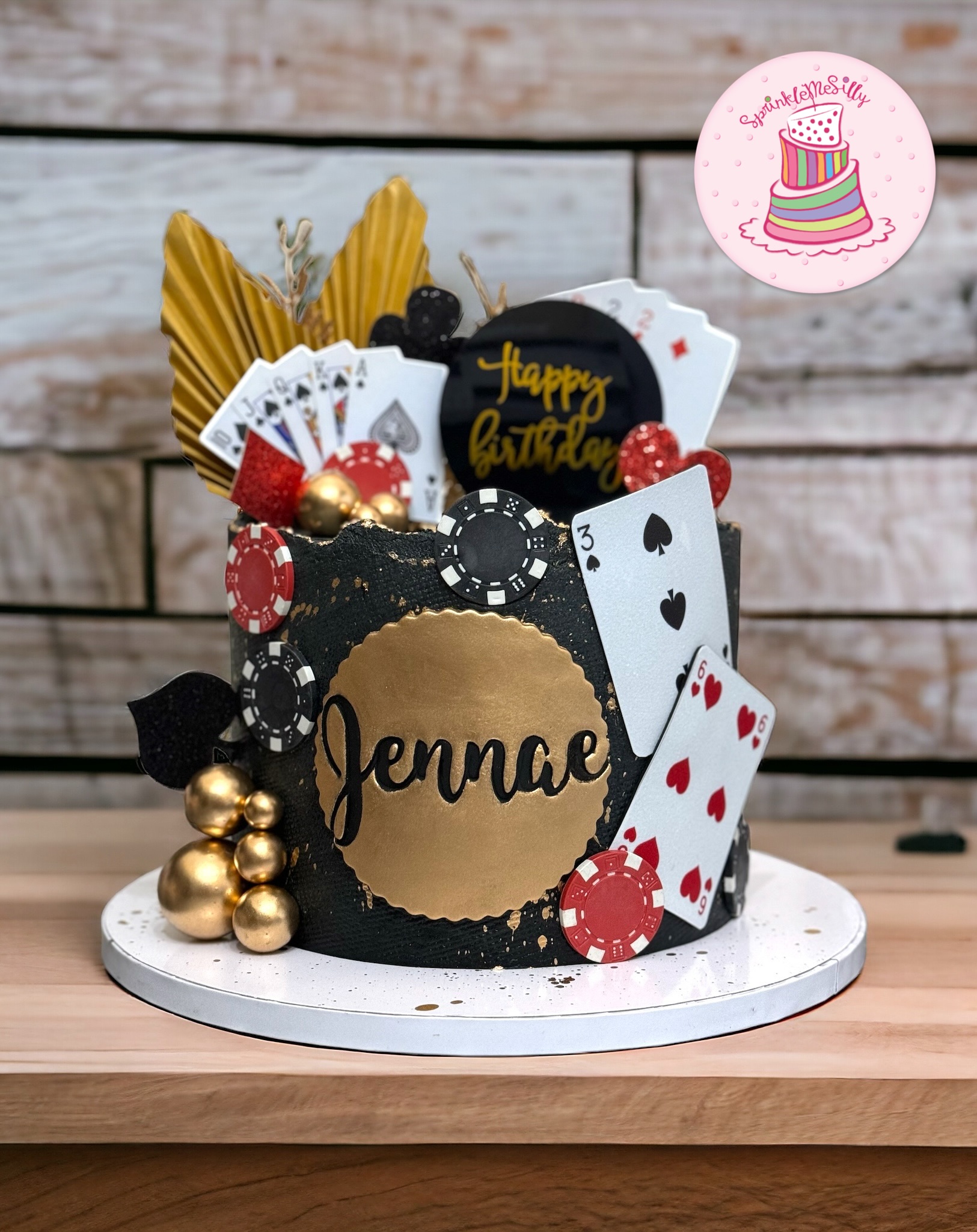Poker Cake - Sprinkle Me Silly photo
