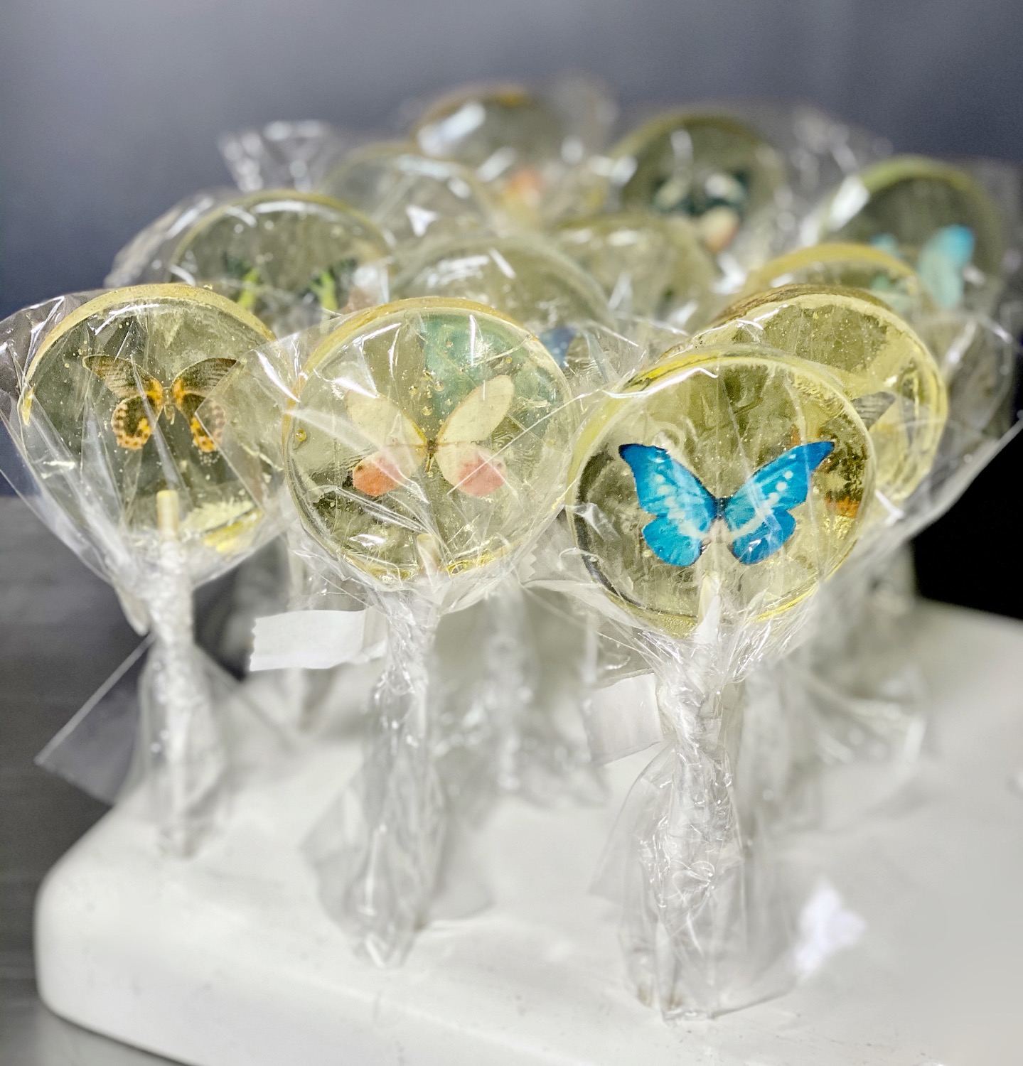 Butterfly Sugar Lollipops - Sprinkle Me Silly photo