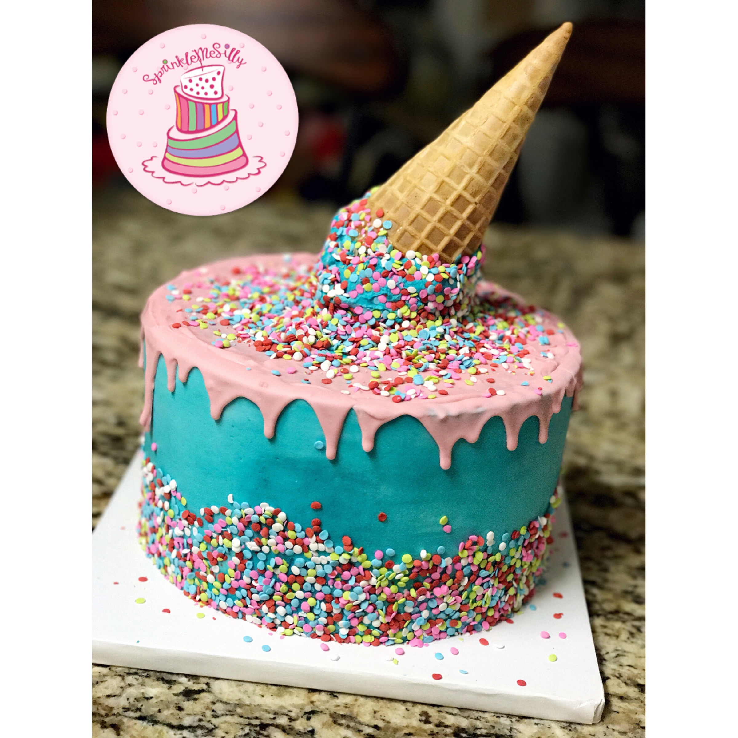 Party Cake Design from the Archive - Sprinkle Me Silly original photo