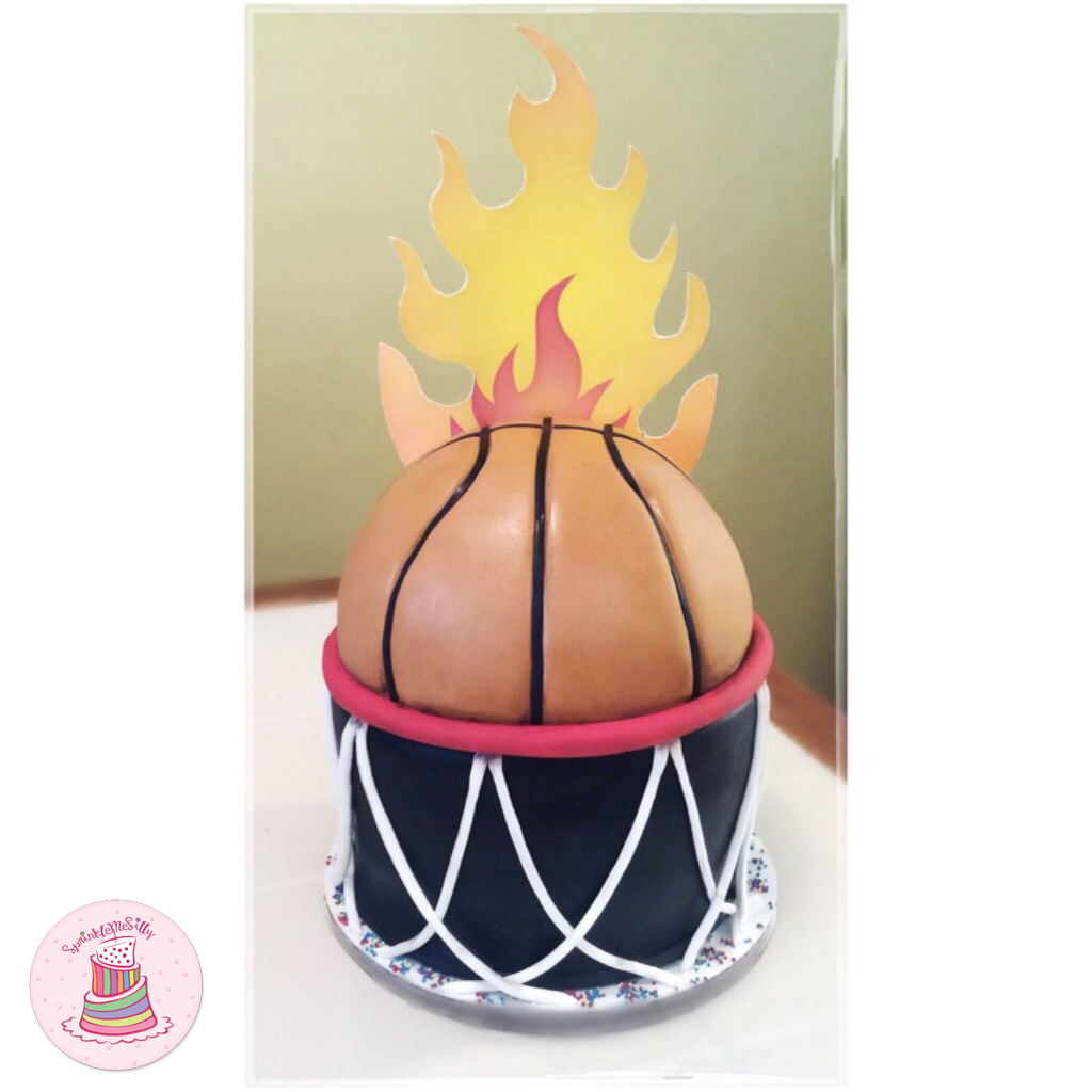 Basketball Cake - Sprinkle Me Silly photo
