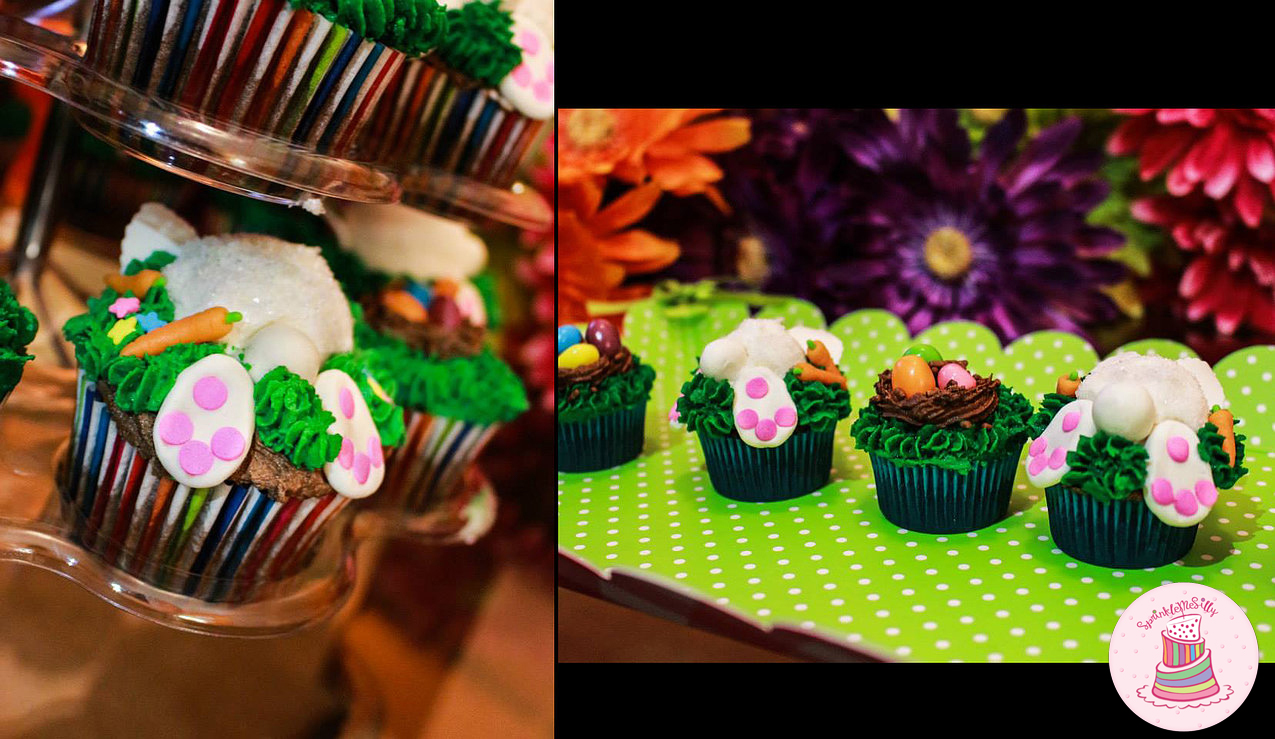 Easter Bunny Cupcakes - Sprinkle Me Silly photo