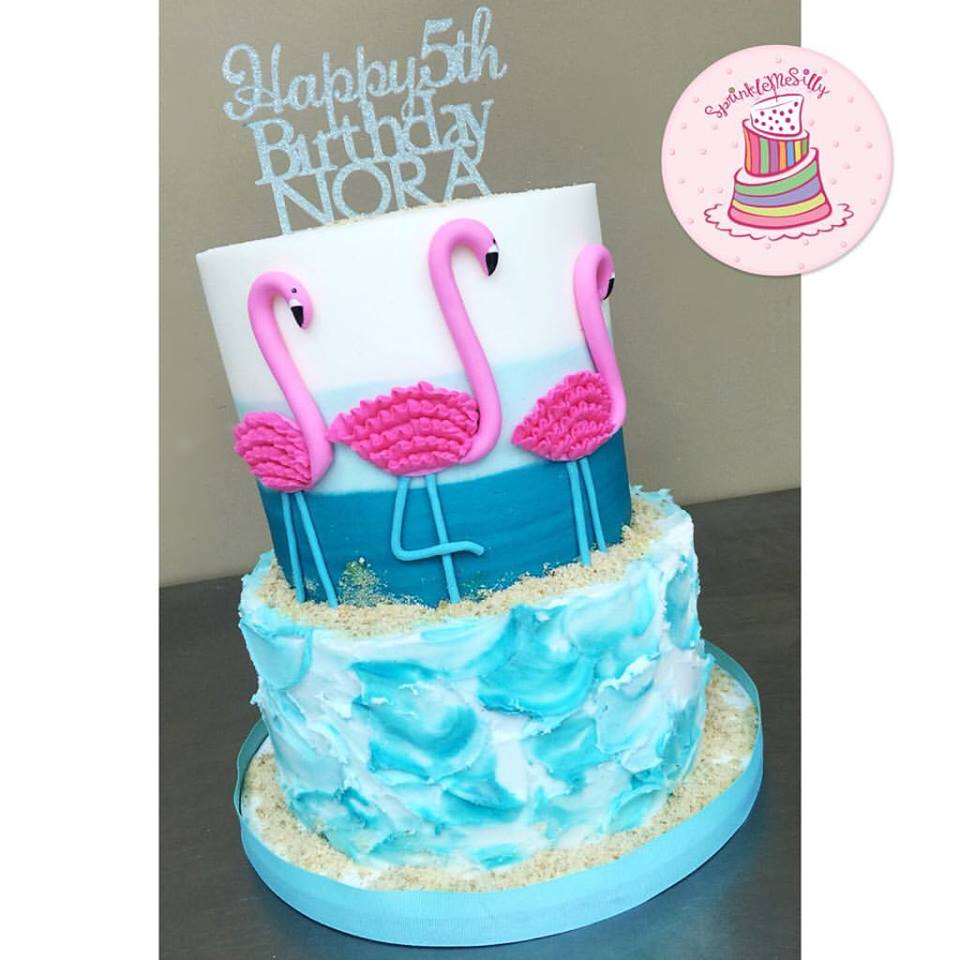 Flamingo Cake - Sprinkle Me Silly photo