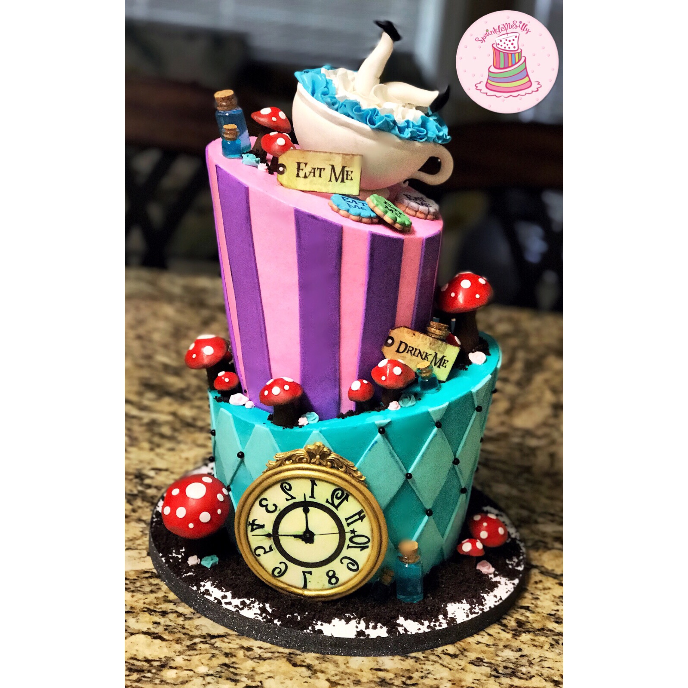 Alice and Wonderland Cake - Sprinkle Me Silly photo