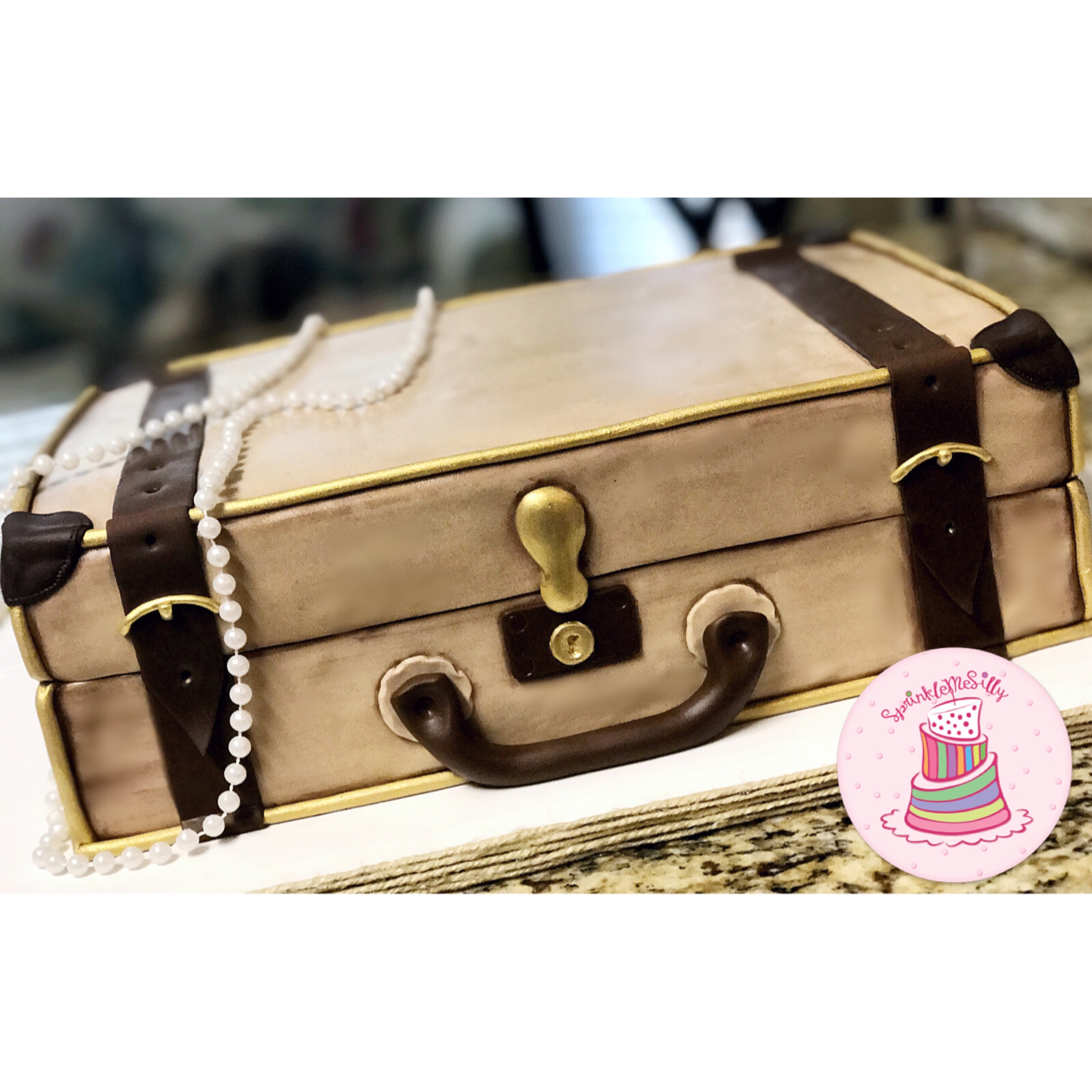 Rustic Trunk Cake - Sprinkle Me Silly photo
