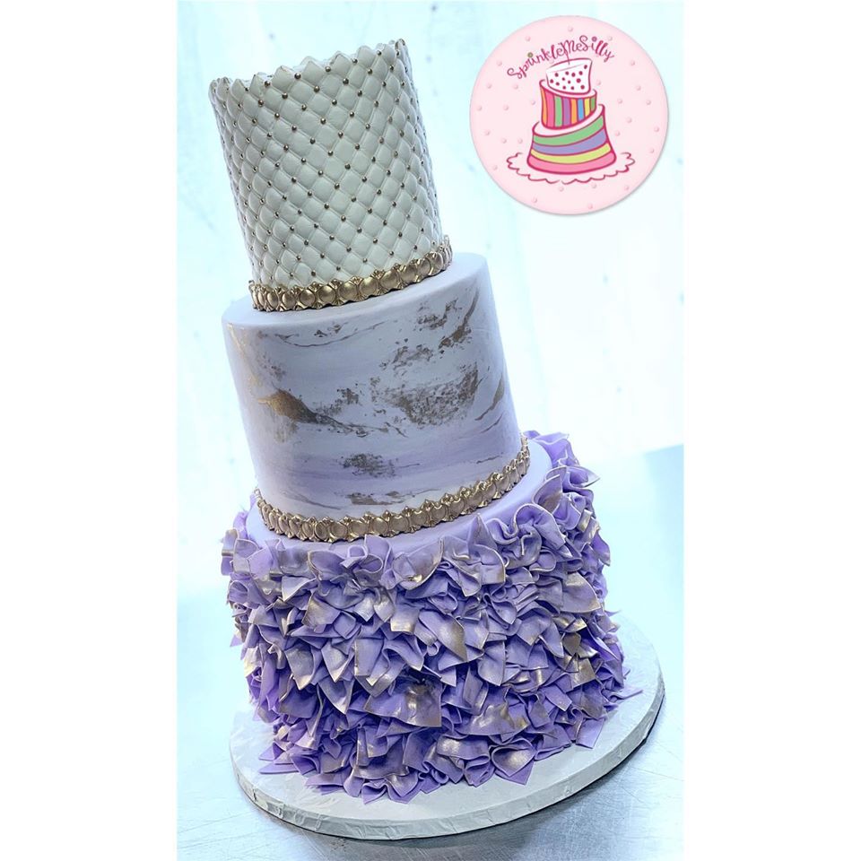 Purple Marble Cake - Sprinkle Me Silly photo