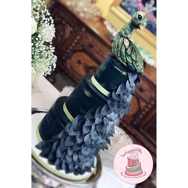 Peacock Cake - Sprinkle Me Silly photo