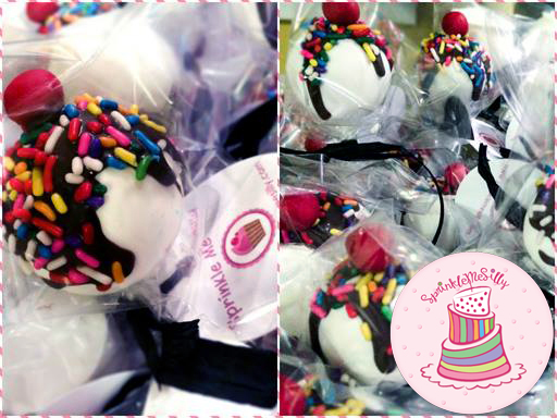 Sundae Cake Pops - Sprinkle Me Silly photo