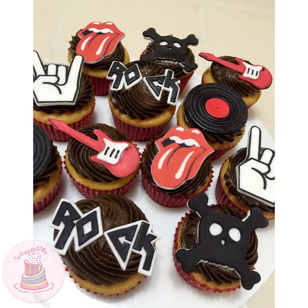 Rock n Roll Cupcakes - Sprinkle Me Silly photo