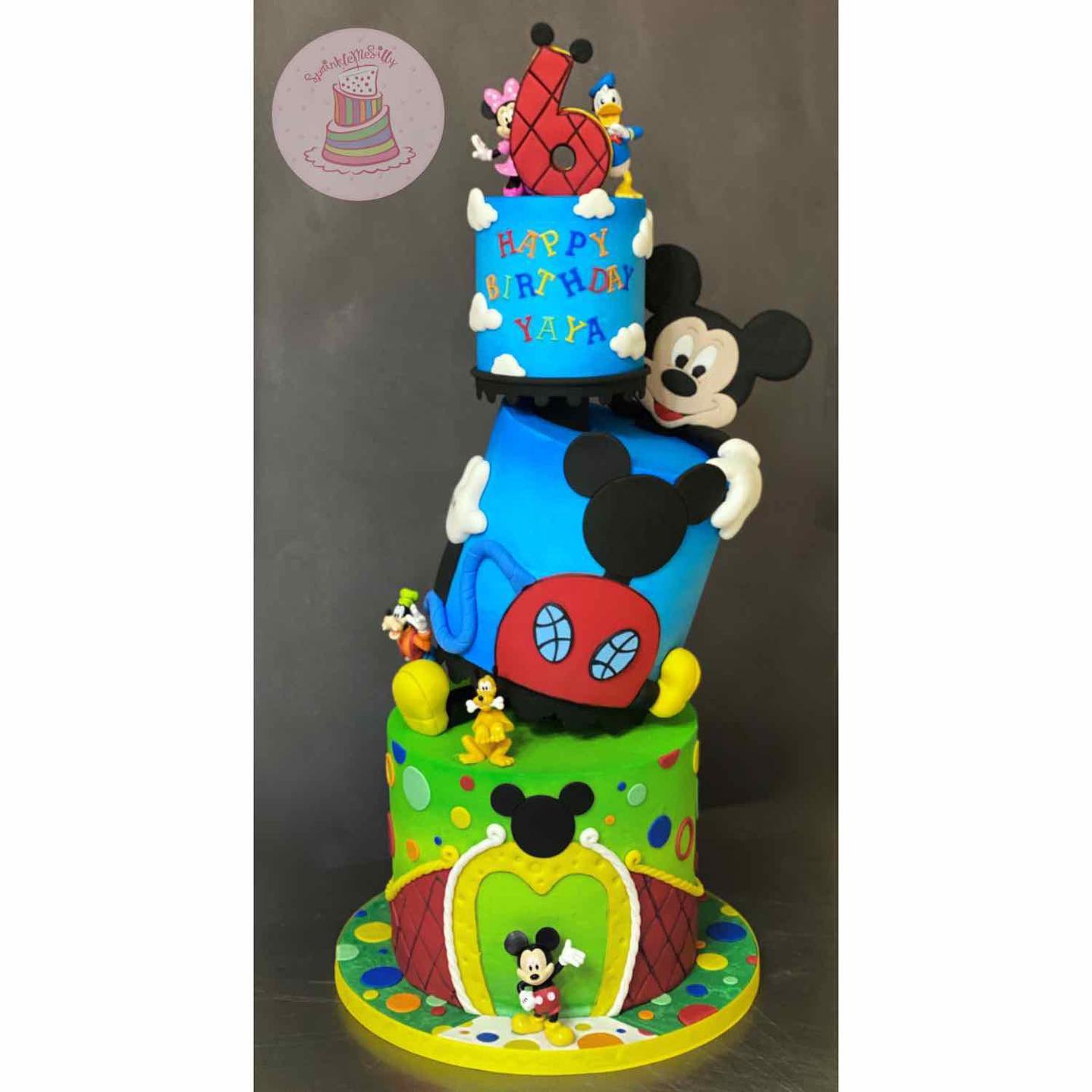 Mickey Mouse Clubhouse Cake - Sprinkle Me Silly photo