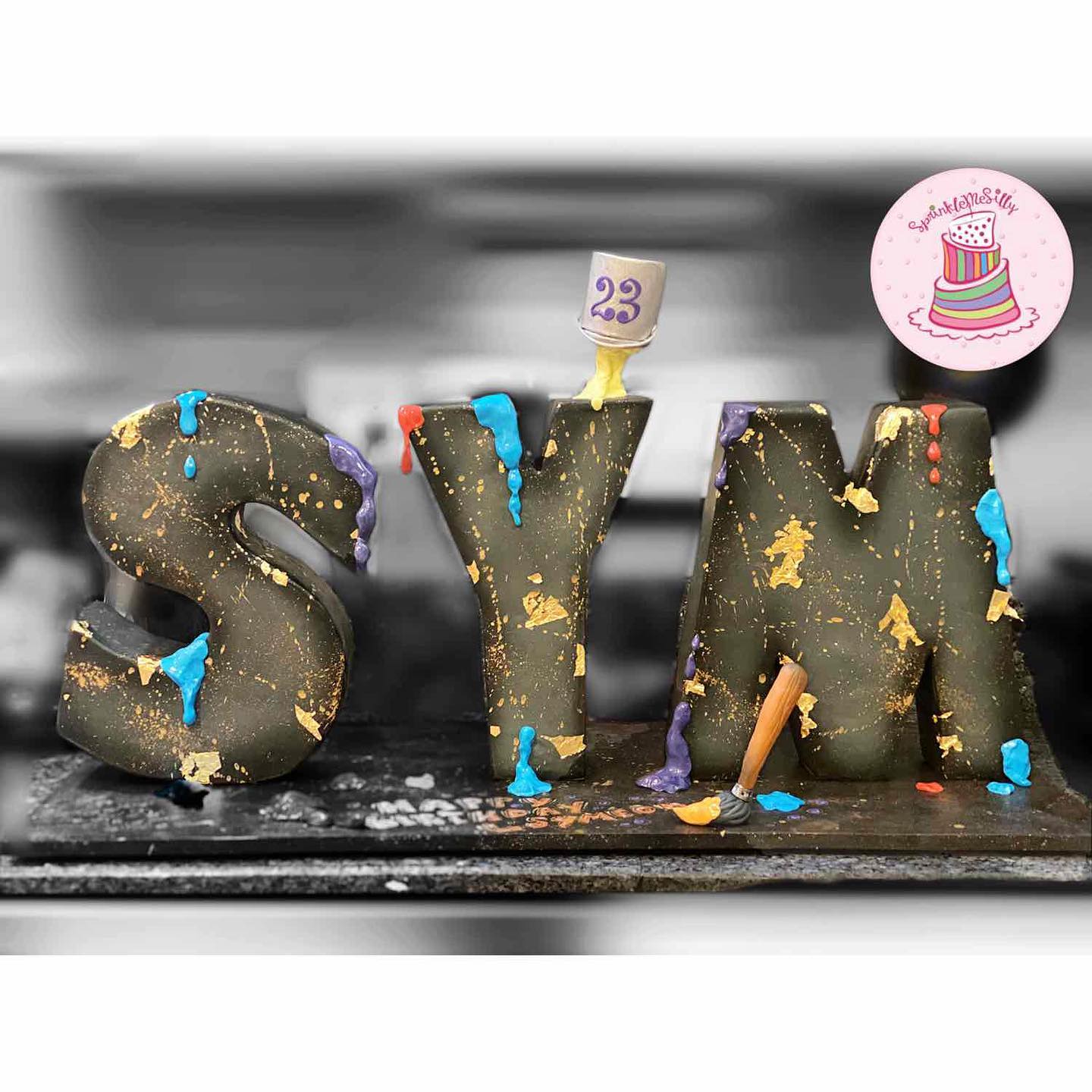 Initials Cake - Sprinkle Me Silly photo