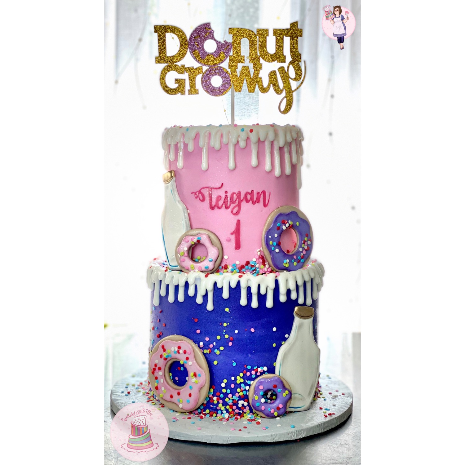 Donut Grow Up Cake - Sprinkle Me Silly photo