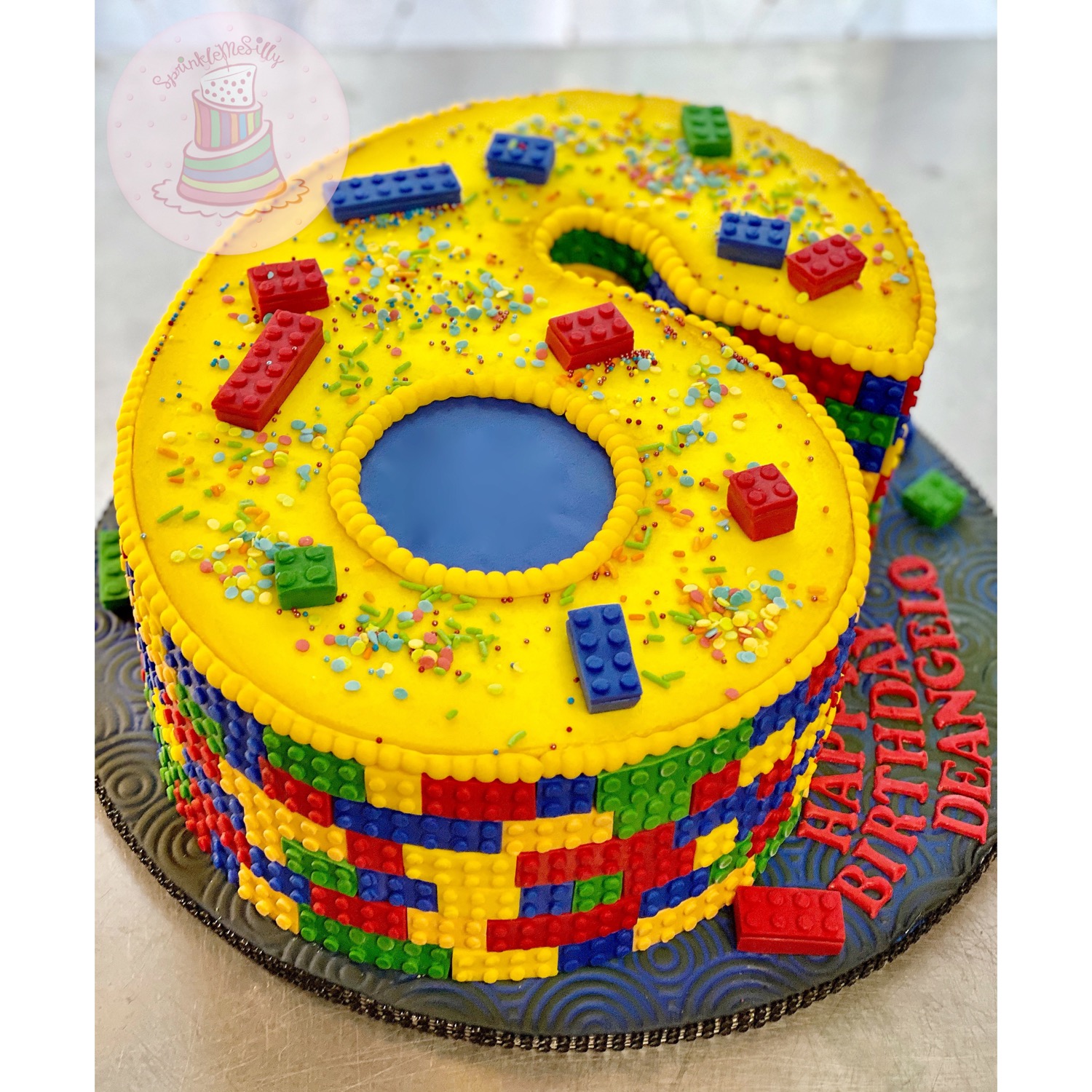 Lego Number 6 Cake - Sprinkle Me Silly photo