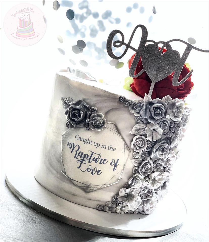 Stone Marble Cake - Sprinkle Me Silly photo
