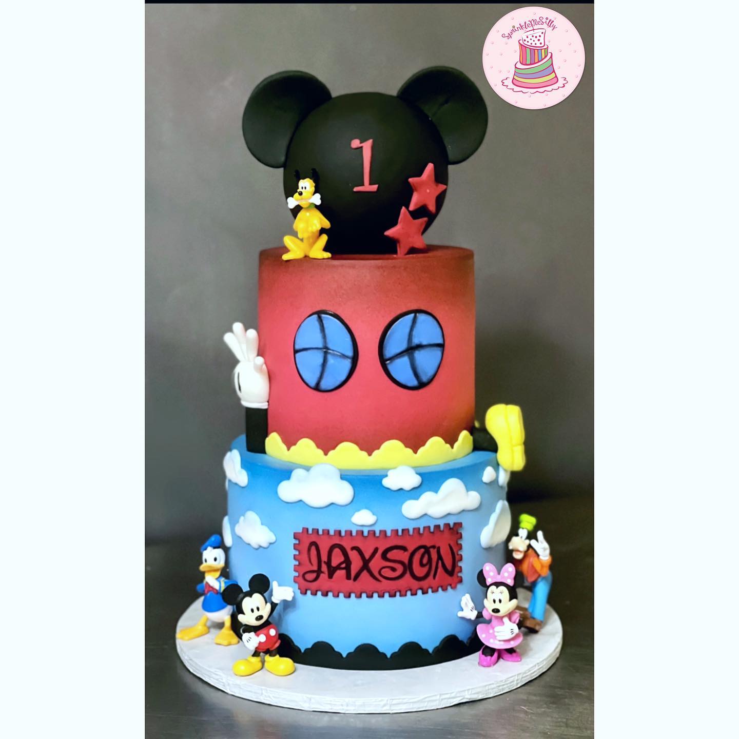 Mickey Mouse Cake - Sprinkle Me Silly photo