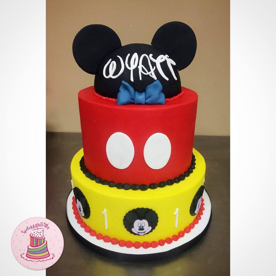 Mickey Mouse Cake - Sprinkle Me Silly photo