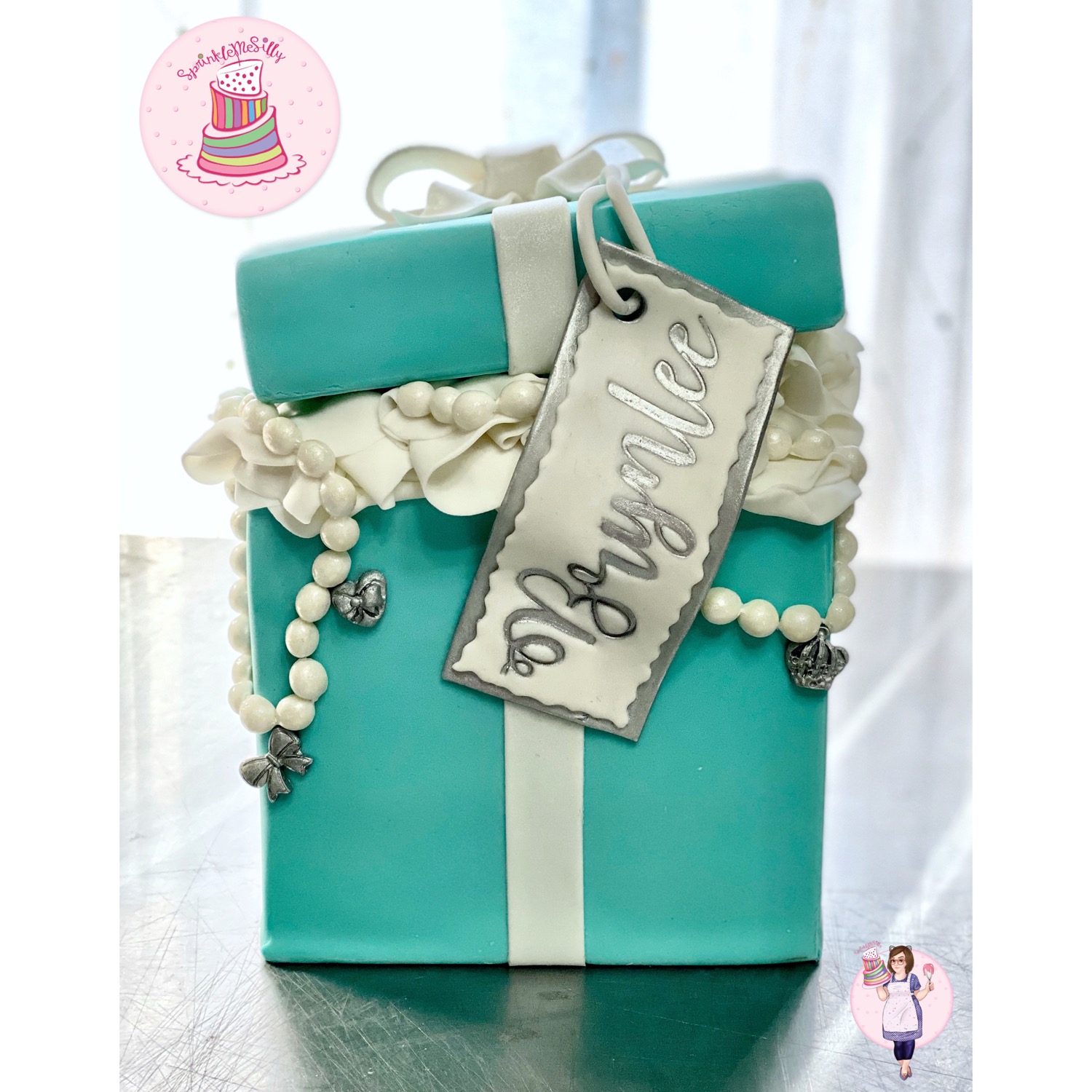 Tiffany Box Cake - Sprinkle Me Silly photo