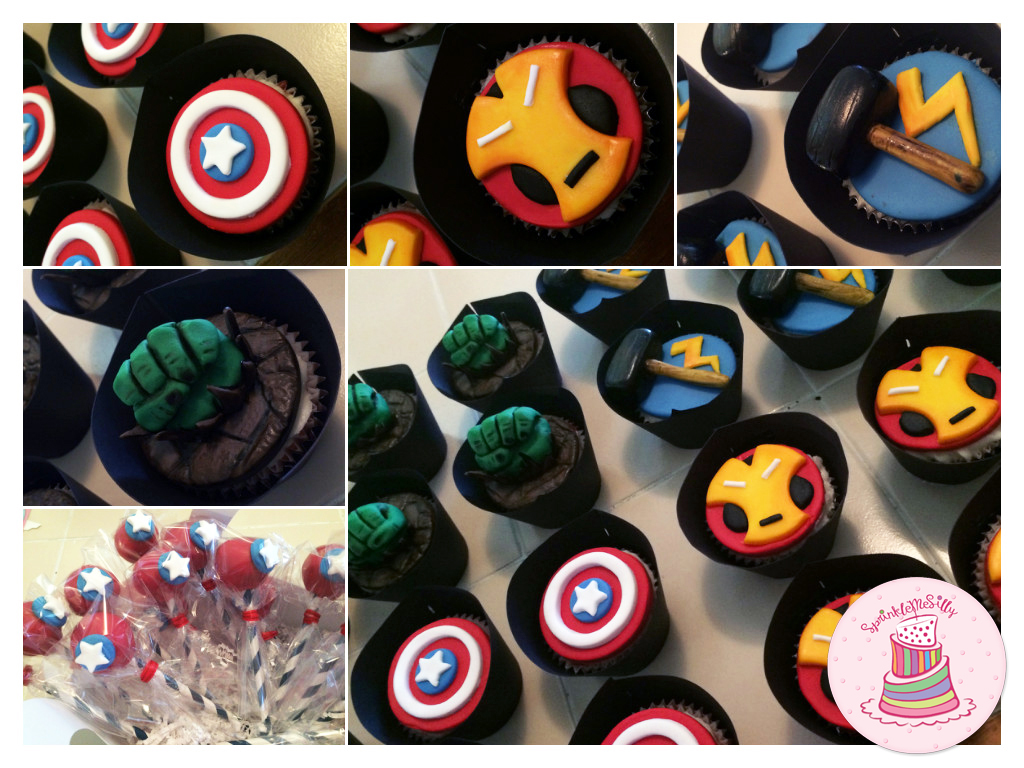 Avengers Cupcakes - Sprinkle Me Silly photo