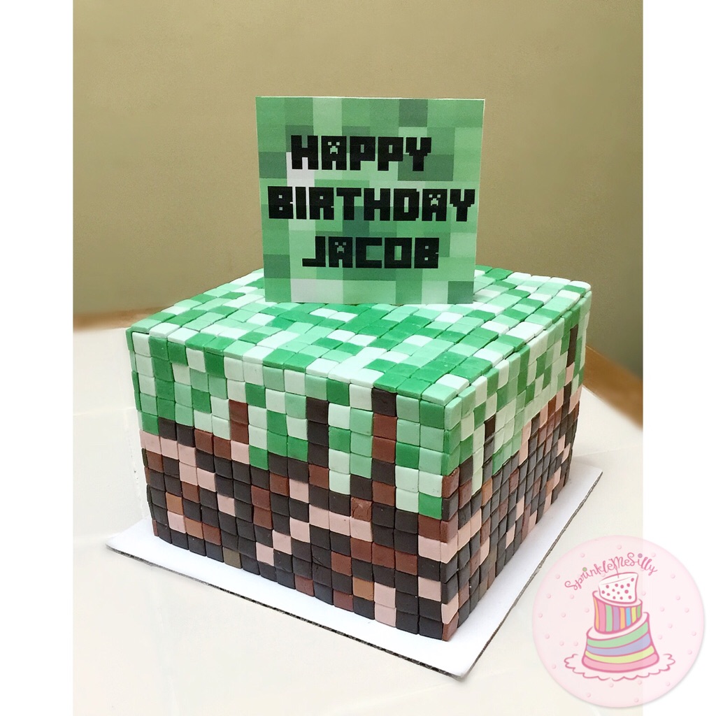 Minecraft Cake - Sprinkle Me Silly photo