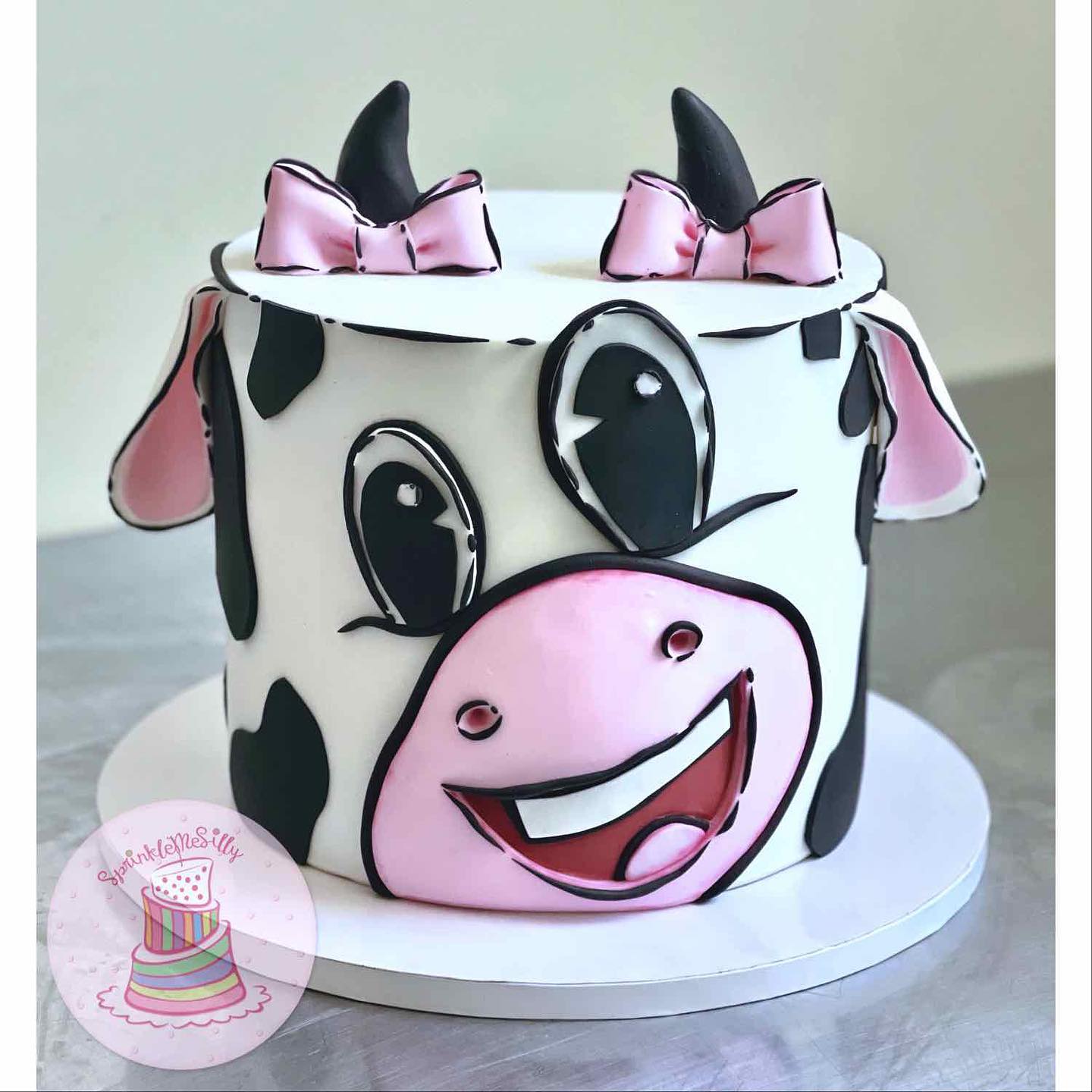 Comic Cow Cake - Sprinkle Me Silly photo