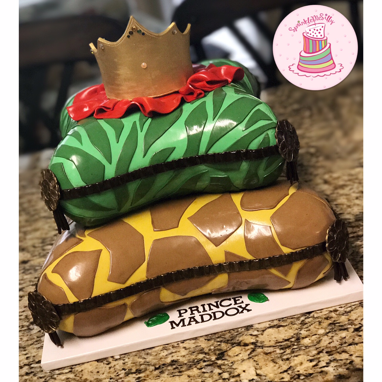 Safari Pillow Cake - Sprinkle Me Silly photo